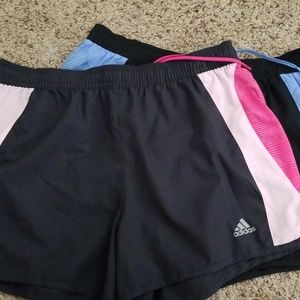2 Adidas Running Shorts